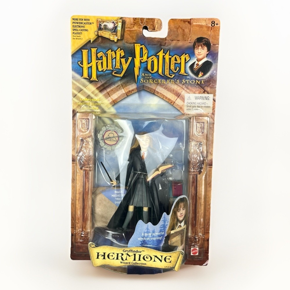 Gryffindor Hermione Harry Potter The Sorcerer's Stone Wizard Figure Mattel 2001 - Picture 1 of 8